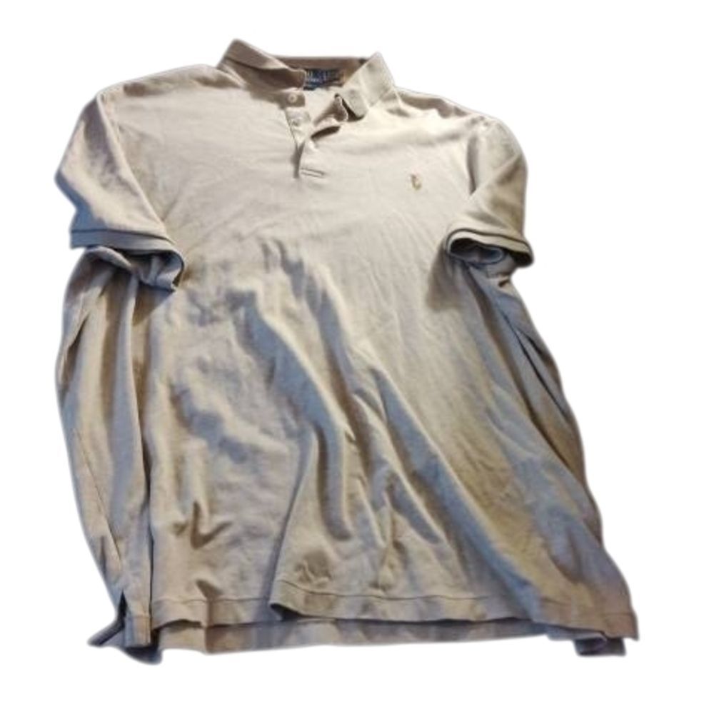 Polo By Ralph Lauren Tan Classic Polo Shirt - image 1